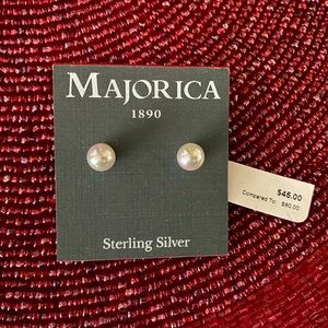 Majorica 8mm Pearl Earrings